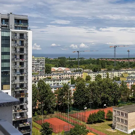 Apartment Lavender Ocean Sea View Balcony Parking Gdansk