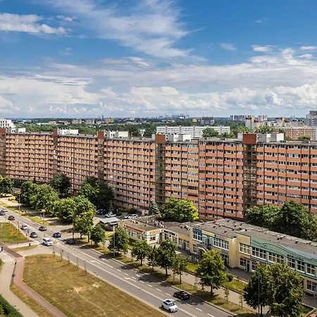 Apartment Lavender Ocean Sea View Balcony Parking Gdansk